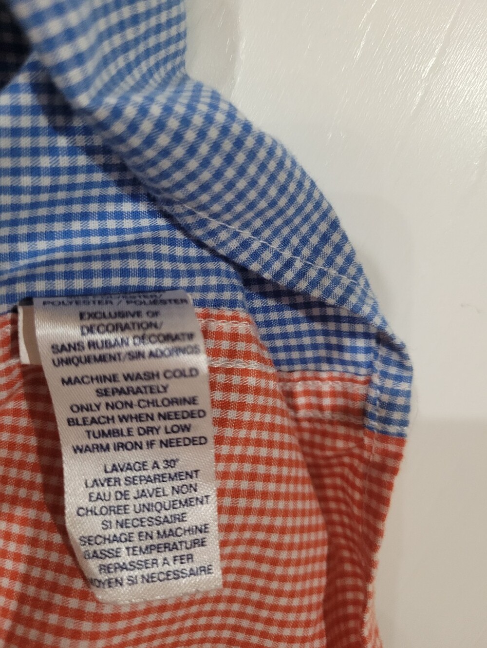 Chaps Mens Vintage Colorblock Gingham Button-Down Shirt Green Blue Red Size XXL - Picture 4 of 9